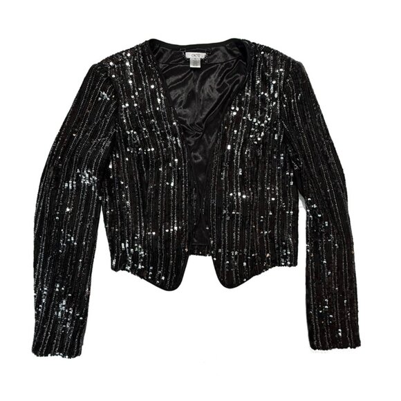 Cache Cropped Sequins Jacket - Picture 9 of 9